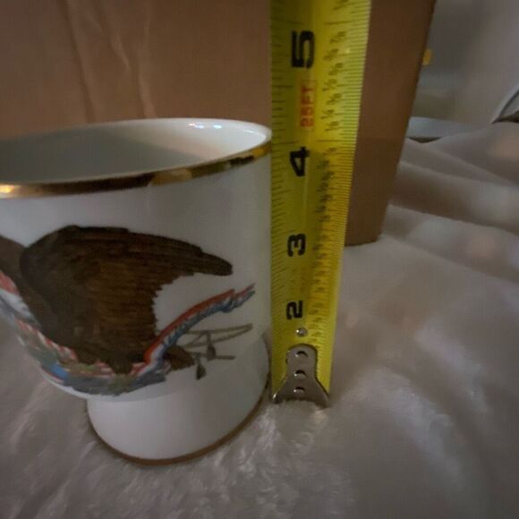 Celebrity Fine China Bicentennial Butter Bell 1976 Bald Eagle‎ - Picture 10 of 11
